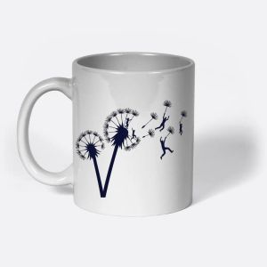 Dandelion Dreams Flight of Freedom Silhouette Mug