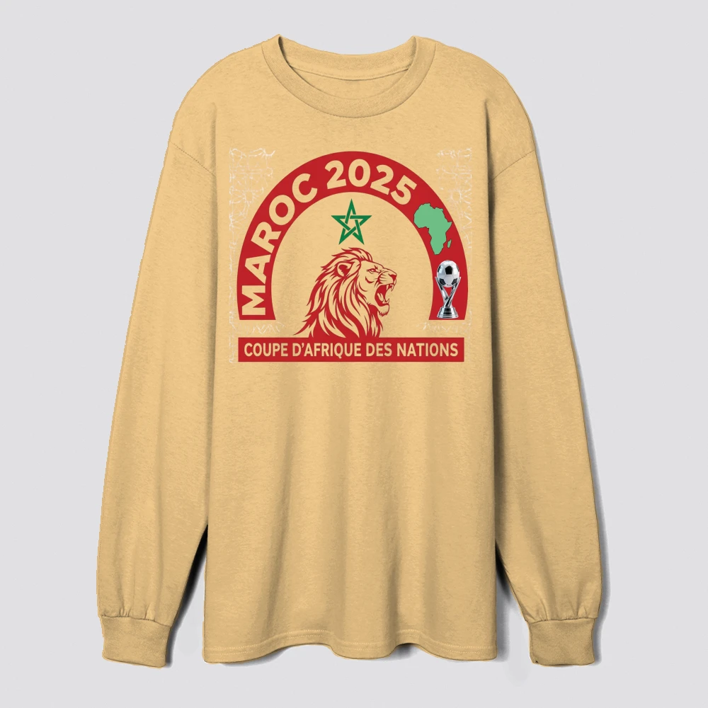 سويتشيرت كان 2025 المغرب ديما مغرب تشجيع Sweatshirt CAN 2025 Maroc Dima Maroc Support