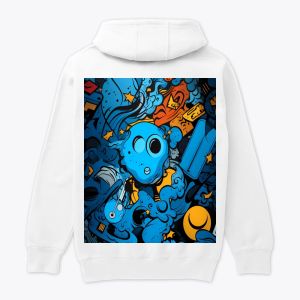 هودي DOODLE CHAOS // نيون، فن الشارع، ودفء المخلوقات