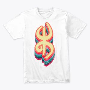 Distressed Amazigh Tifinagh Symbol - Colorful Berber Heritage Art