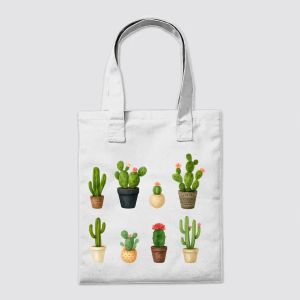Blossoming Cactus Collection Tote Bag
