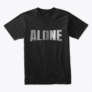 Alone Word Typography Design
