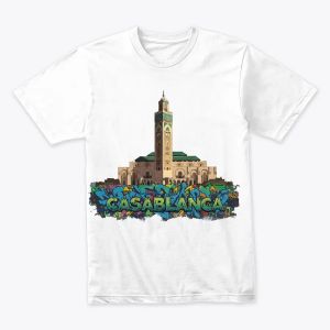Casablanca Vibes – Abstract Coastal City Tee