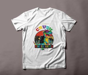 I'm Ready To Crush Kindergarten Dinosaur Back To School Kids T-Shirt