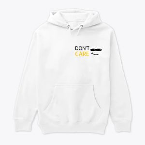 Don’t Care – Cool Attitude Emoji Design Capuche