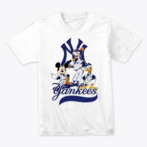 Bold Pinstripe Pride – Vintage Yankees Fan Art Tee