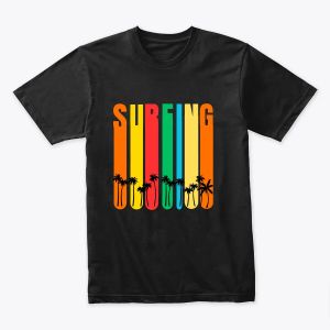 Vintage Surfing T-Shirt for Summer Surfers Design