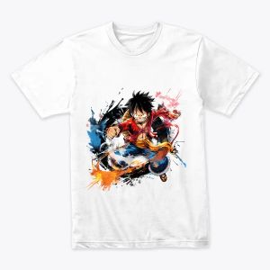 Anime Luffy - Animated Character in Dynamic Artistic Style