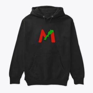 Moroccan , "M" with Map of Morocco Capuche