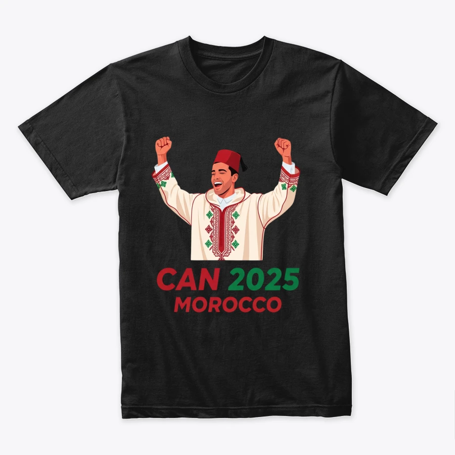 T-Shirt Maroc 2025 – Esprit Victoire تيشيرت المغرب 2025 – روح الانتصار الوطني