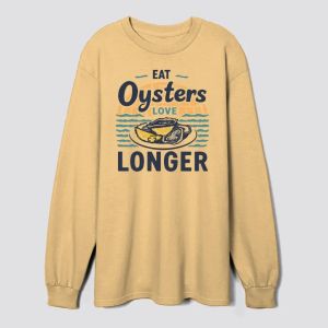 Eat Oysters, Love Longer – Vintage Seafood Tee