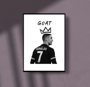 CR7 "GOAT" Crown Edition Poster A4
