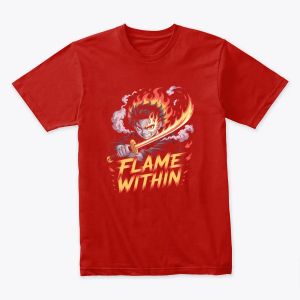 fiery anime warrior
