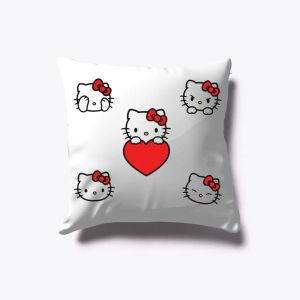 Cute Black Kitty Faces – Love & Expressions Collection Pillow