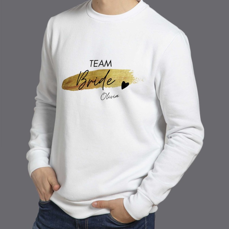 Modern Handwriting Team Bride Sweat-shirt