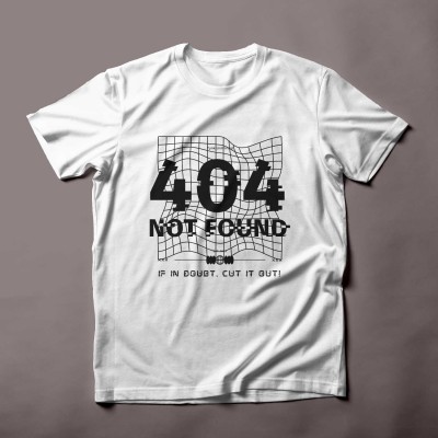 Glitch Error 404 Not Found" T-Shirt: