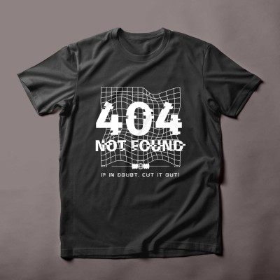 Glitch Error 404 Not Found" T-Shirt: