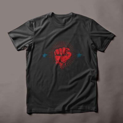 Fist and Stars T-Shirt - MMA Boxing Martial Arts T-Shirt