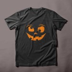 Spooky Halloween Pumpkin Head Scary Ghost Face