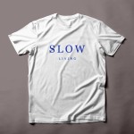 SLOW LIVING - CASUAL T-SHIRT BLUE