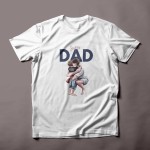 Super Dad Watercolor Design T-shirt