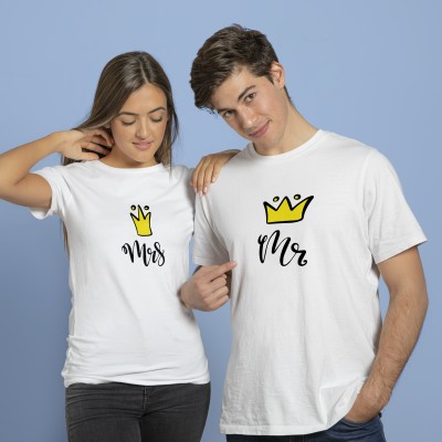 Couple T-shirt Mr and Mrs