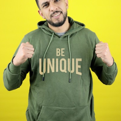 BE UNIQUE hoodie high quality and 100% cotton